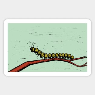 Caterpillar Sketch Sticker